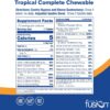 Bariatric Fusion Tropical Complete Chewable Bariatric Multivitamin with Iron for Bariatric Surgery Patients Including Gastric Bypass and Sleeve Gastrectomy - 120 Tablets