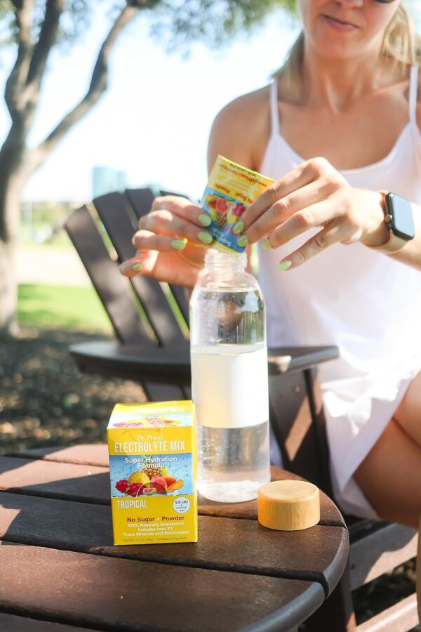 Dr. Price Electrolytes Powder Packets - Electrolytes No Sugar - Hydration Packets - Electrolyte Mix - Keto Electrolytes - (30 Packets) Fasting Electrolytes - Water Enhancer, Sports Drink - Tropical