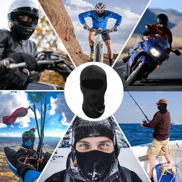 Pukavt 1-3 Pack Balaclava Face Mask, Ski Mask for Men Women, UV Protection Windproof Scarf for Motorcycle Snowboard Cycling