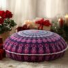 Codi 32 Inch Round Floor Pillow, Large Meditation Pouf Cushion , Memory Foam Stuffer Circle Throw Pillows - (Purple Orchid, 1 Count (Pack of 1))