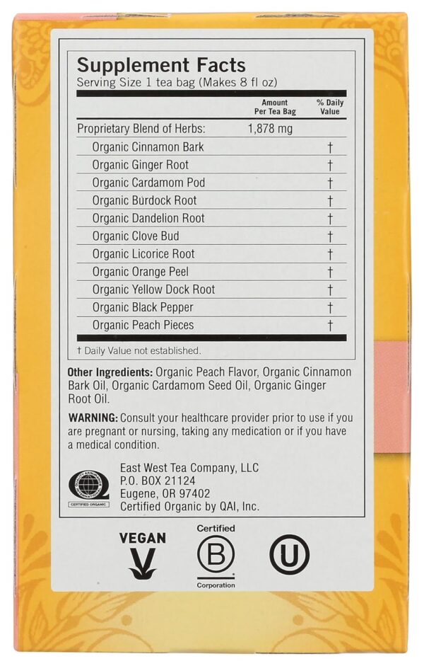 Yogi Tea, Peach DeTox, 16 Count