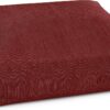 Jaxx Brio Large Décor Floor Pillow/Meditation Yoga Cushion, Plush Microvelvet, Berry Red
