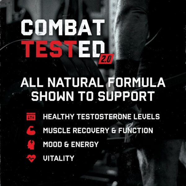 Jocko Fuel Test Booster for Men - Natural Endurance, Stamina, & Strength Booster - Muscle Builder for Men & Nitric Oxide Support with Ginger Root, Shilijat, & Tongkat Ali, 120ct (30 Servings)