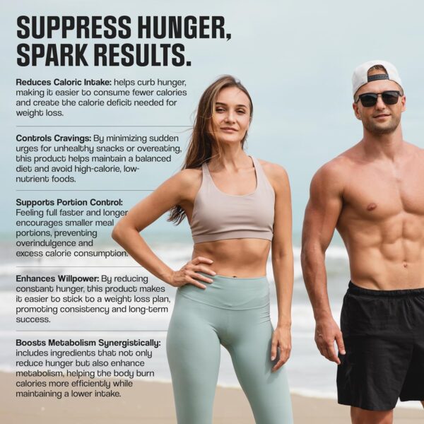 EPN Supplements | MAX Dosed Appetite Suppressant for Weight Loss Pills for Women & Men | Fat Burner Supplement, Carb Blocker Metabolism Booster | Best Weight Loss Diet Pills - 60 Servings