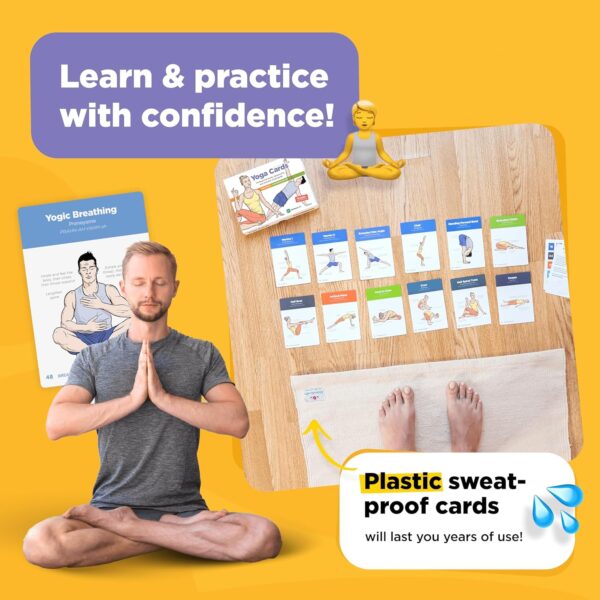WorkoutLabs Yoga Cards I & II – Complete Set Beginners & Intermediate: Professional Study, Class Sequencing & Practice Guide · Premium Yoga Asana Flash Cards Deck with Sanskrit