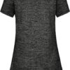 Kimmery Woman Raglan Sleeve Round Neck Irregular Hem Yoga Workout Shirt Sizes M-3XL