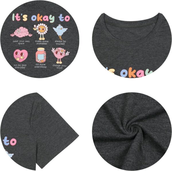 Mental Health Matters Shirt Women It's Okay to Make Some Mistakes T-Shirt Special Education Teacher Tee Tops