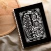 Black Tarot Gothic Spiral Notebook journal,Mental Health journal,Skull Hardcover Spiral Notebook Supplies for Teen Girls Women,Gothic Gifts for Women
