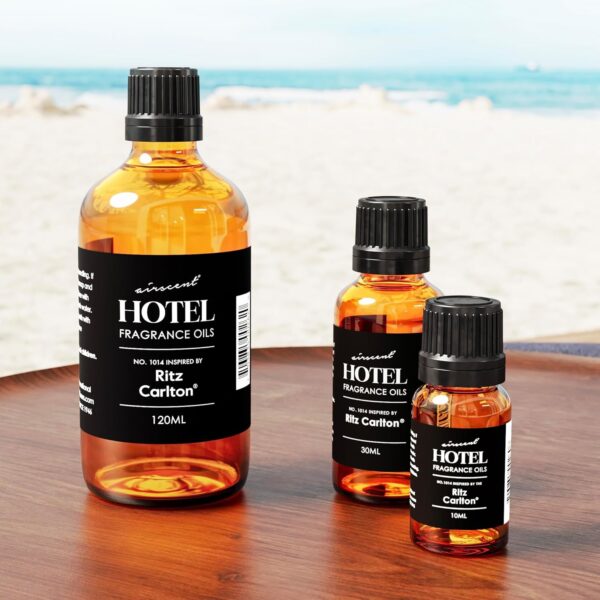 Hotel Diffuser Oil Inspired by The Ritz Carlton Hotel Scent - AirScent No. 1014 Fragrance Oil Blend - 10 mL, 0.34 fl oz Glass Bottle with Dropper Cap for Aromatherapy Diffusers and Humidifiers