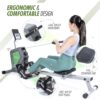 ShareVgo Smart Home Rowing Machine Bluetooth Compact Foldable Magnetic Rower with Fitness APP, Max Weight 285lbs Ergometer - SRM2000