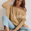 LIYOHON Oversized T Shirts for Women Tunic Tops to Wear with Leggings Long Sleeve Fall Sweaters Dressy Tops