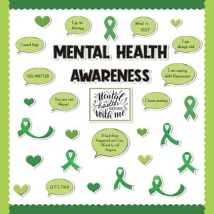 Mental Health Bulletin Board - 71Pcs Motivational Bulletin Board Classroom Decoration Mental Health Awareness Inspirational Positive Sayings Cutout for School Office Classroom Wall Door decor
