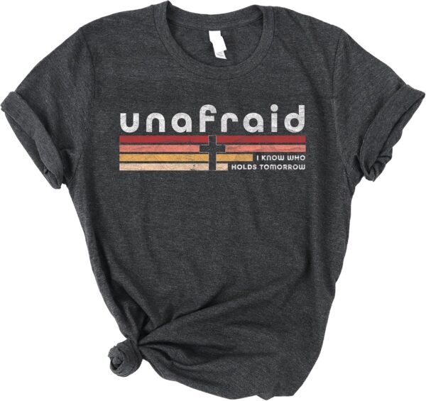 Love in Faith | Unafraid Short Sleeve | Christian T-Shirts for Women | Faith-Based Apparel | Christian Gifts
