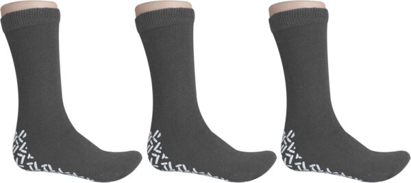 NOBLES HEALTH CARE PRODUCT SOLUTIONS Pack of 3 Pairs - XXXL Wide Non-Skid Slipper Socks for People W/Swollen feet Diabetes