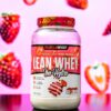 Musclesport Lean Whey Revolution™ Protein Powder - Whey Protein Isolate - Low Calorie, Low Carb, Low Fat, Incredible Flavors - 25g Protein per Scoop - 5lb Strawberry Creme