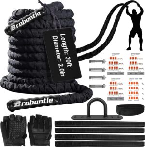 Battle Rope Battle Ropes for Exercise Workout Rope Exercise Rope Battle Ropes for Home Gym Heavy Ropes for Exercise Training Ropes for Working Out Weighted Workout Rope Exercise Workout Equipment