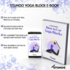 Yoga Blocks 2 pack and Yoga Strap Includes Descriptive E-book for Beginners Sturdy Yoga Brick & Lightweight Eva Foam Block Support Deepen Poses, Provides Strength & Stability for Pilates Practice