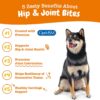 Zesty Paws Hip and Joint Supplement for Dogs - Glucosamine with Chondroitin, MSM, Vitamins C and E Dog Joint Relief - Mobility Bites Bacon – 90 Count