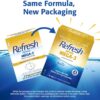 Refresh Optive MEGA-3 Lubricant Eye Drops Preservative-Free Artificial Tears, 0.01 fl oz (0.4 mL), 30 Single-Use Containers