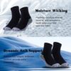 Kodal Copper Infused Quarter Socks Improve Foot Health Odor Control with Moisture Wicking Durable Comfortable Fit (4/5 Pairs)