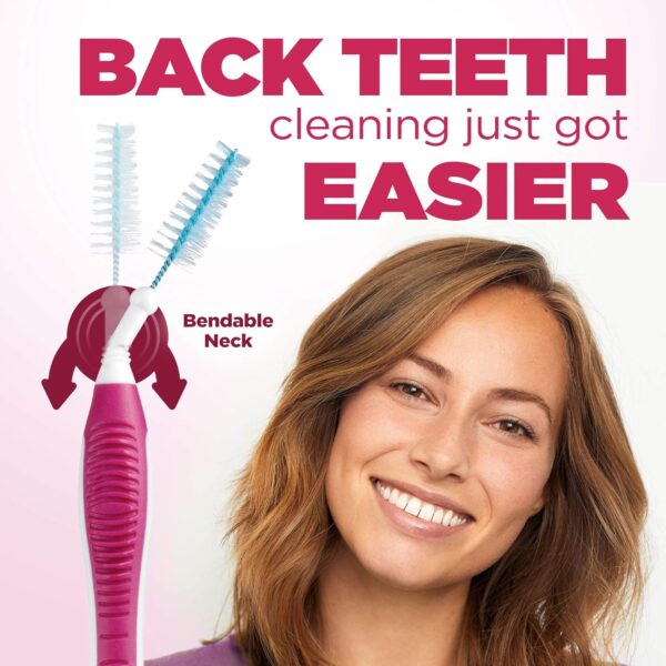 GUM Proxabrush Go-Betweens - Moderate - Interdental Brushes - Soft Bristled Dental Picks for Plaque Removal Health - Safe for Braces & Dental Devices, 10ct (4pk)