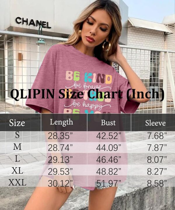 Be Kind Shirt Women Oversized Kindness Shirts Cute Teacher Graphic Tee Motivational Positive Message Short Sleeve Top