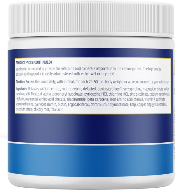 Rx Vitamins Essentials for Dogs - Daily Dog Multivitamin Powder - with Blue Spirulina for Dogs, Kelp Powder, and Milk Thistle for Dogs - Complete Dog Vitamins and Essential Minerals - 8 oz