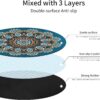 Round Meditation Pilates Yoga Mat Luxury Suede Large Yoga Mat Natural Rubber Non-Slip Base is ery Suitable for Meditation, Stretching, Yoga Environmental Protection, Fitness Exercise, Home and Outdoor. 140CM Diameter