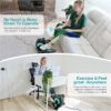 Under Desk Elliptical Machine, Ellipse Leg Exerciser for Seniors Adults, Adjustable Speeds Elliptical Trainer with Remote Control, Quiet & Portable Mini Seated Pedal Exerciser for Home Office Use