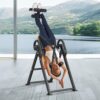 VEVOR Inversion Table, 300lbs Capacity Heavy Duty Inversion Table, Decompression Back Stretcher Machine, Strength Training Equipment with Headrest, Ankle Lock, Adjustable Protective Belt