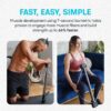 Bow Classic 36" Isometric Exercise Equipment, Portable Strength Training at Home Gym Equipment for Back, Shoulder, Chest, Biceps, Abs, Arm, Ab Workout, All in One Exerciser for Men & Women