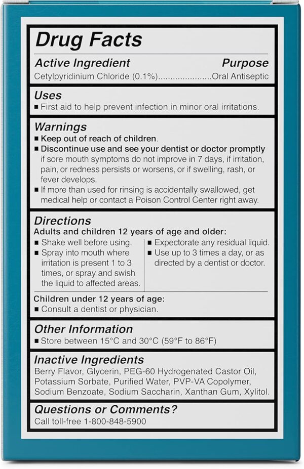 Germ Defense for Your Mouth (1 fl. oz.) I Fights and Kills Germs I Great for Crowds and Confined Spaces I Oral Antiseptic I Berry Flavor