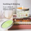Magnificent 101 Long Lasting Pure White Sage Candle - 6 Oz - 35 Hour Burn Time | Organic, All Natural, Soy Candle to Cleanse Your Home & Calm, Soothe, Use with Sage Smudge Kit