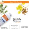 Buried Treasure VM100 Daily Multi - 32 Servings, Liquid Vitamins Minerals Supplement with Dose Cup