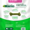 Minties Dental Chews for Dogs, 40 Count, Vet-Recommended Mint-Flavored Dental Treats for Tiny/Small Dogs 5-24 lbs, Dental Bones Clean Teeth, Fight Bad Breath, and Removes Plaque and Tartar