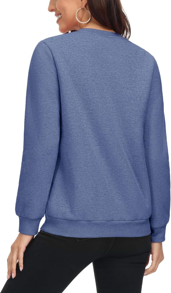 MAGCOMSEN Women's Sherpa Lined Sweatshirts Thermal Casual Crewneck Fleece Pullover Winter Warm Thick Long Sleeve Tops