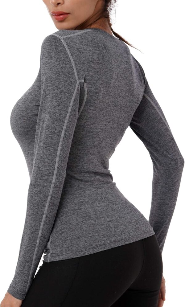 NELEUS Women's 3 Pack Athletic Compression Long Sleeve T Shirt Dry Fit