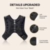 PACEARTH Weighted Vest,4lb/6lb/10lb/12lb/16lb/20lb/25lb/30lb Weight Vest with Reflective Stripe, Body Weight Vests Adjustable for Men, Women Workout, Strength Training, Running, Walking, Jogging