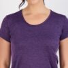 Real Essentials 5 Pack: Women's Dry Fit Tech Stretch Short-Sleeve Crew Neck Athletic T-Shirt (Available in Plus Size)