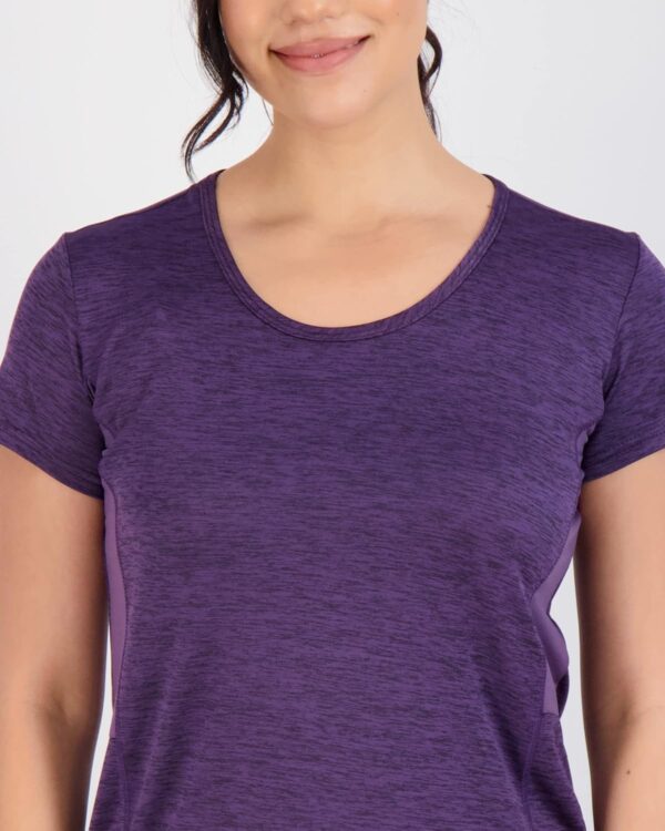 Real Essentials 5 Pack: Women's Dry Fit Tech Stretch Short-Sleeve Crew Neck Athletic T-Shirt (Available in Plus Size)