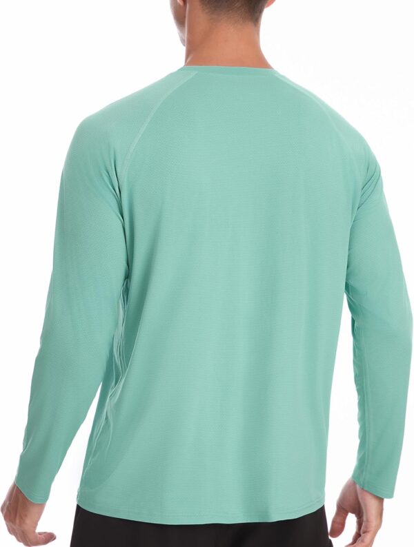Roadbox Sun Protection Shirt for Men - UPF 50+ Long Sleeve Workout Athletic Running Shirts Fishing Rash Guard Lightweight