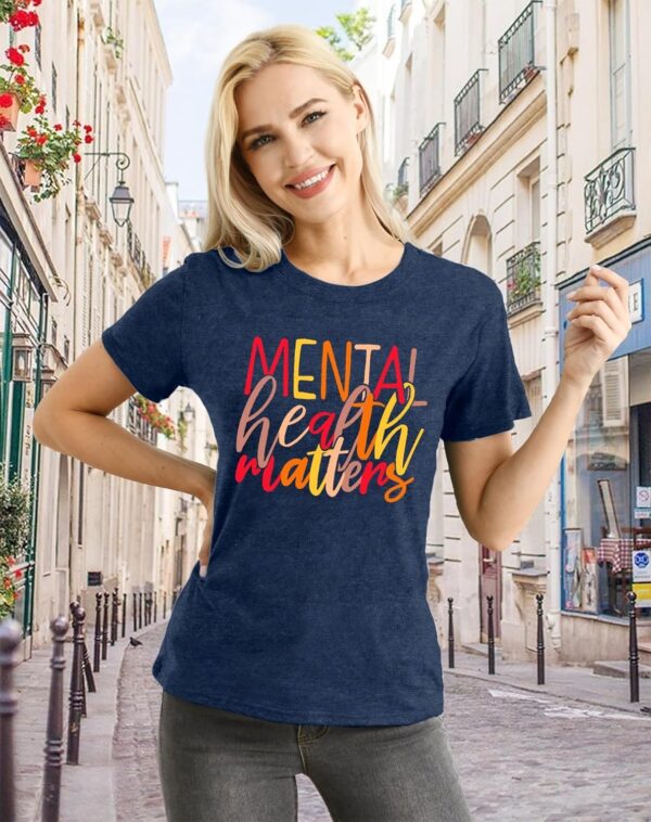 Mental Health Awareness Shirt Women Be Kind Tshirt Kindness Inspirational Tee Tops