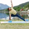 Hydrow Yoga Blocks - Supportive & Lightweight EVA Foam for Yoga, Pilates, Meditation, 9 x 6 x 4 inches, Blue