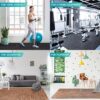 Yes4All 12, 16, 36 SQ. FT Puzzle/Interlocking Exercise Mat Tiles for Home Gym, Exercise EVA Foam Floor Padding with Border for Workout Equipment