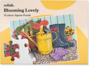 Relish Dementia Puzzles for Adults, 13 Piece Blooming Lovely Jigsaw Puzzle, Alzheimerís Products and Activities
