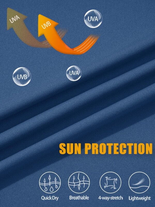 MAGCOMSEN Men's Long Sleeve Sun Shirts UPF 50+ Tees 1/4 Zip Up Fishing Running Rash Guard T-Shirts Outdoor Shirt