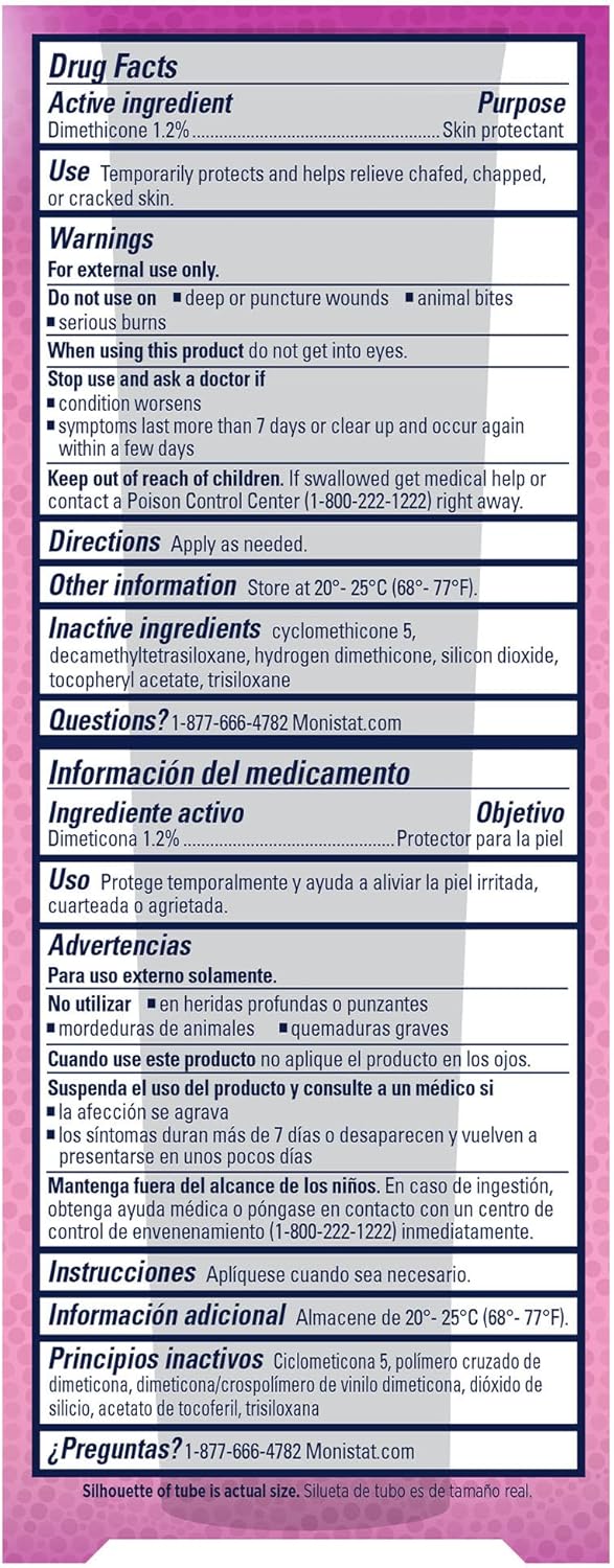 Monistat Chafing Relief Powder Gel, Anti-Chafe Protection, Fragrance Free Chafing Gel, 1.5 Oz, 1 Pack