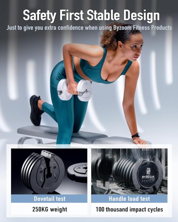 Adjustable Dumbbell 12.5/25lb Set of 2 or Single Unit Piece Weight Training Fitness Exercise Body Workout 5 in 1 for Home Gym Beginners Woman