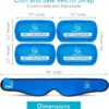 AllSett Health Face Ice Pack Wrap for Pain Relief of Mouth, Oral and Facial Surgery - 4 Reusable Hot and Cold Gel Packs