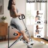 Sportsroyals Pink Squat Machine for Home,Rodeo Core Exercise Machine,330lbs Foldable,Adjustable 4 Resistance Bands,Ride & Rowing Machine for Botty Glutes Butt Thighs,Ab Back/Leg Press Hip Thrust…